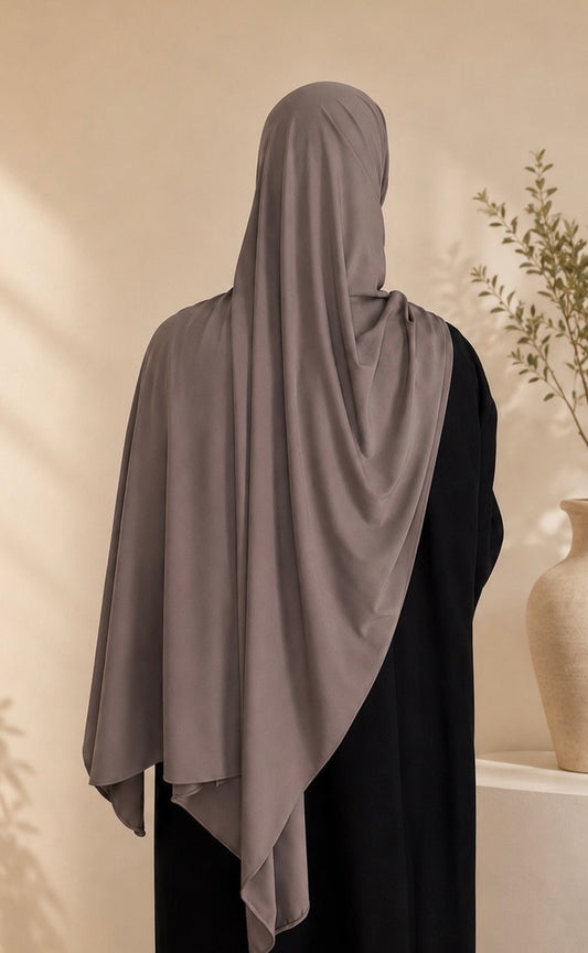 Hijab jersey premium taupe